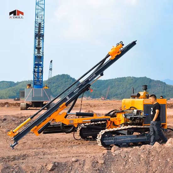 Mining Project Drill Rig Crawler Separated DTH Surface Drilling Rig Machine