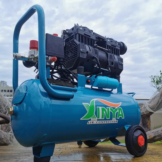 Xinya 220V 50Hz/60Hz 4 polos 0,55kw 0,75kw 1,1kw 1,5kw 2,2kw Compressor de ar silencioso portátil sem óleo