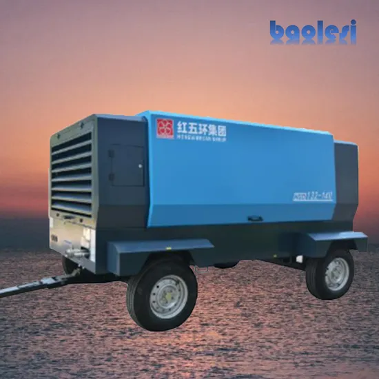 Compressor móvel portátil acionado elétrico da indústria de mineração